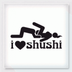 Stickers I LOVE SHUSHI
