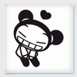 Stickers PUCCA COEUR 3