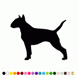 Stickers SILHOUETTE CHIEN BULL TERRIER 3