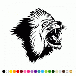 Stickers TETE LION
