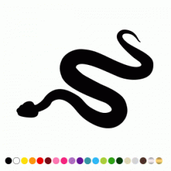 Stickers SERPENT SILHOUETTE 2