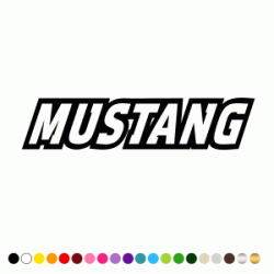 Stickers  MUSTANG LISERET LETTRAGE
