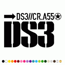 Stickers DS3 CAPOT