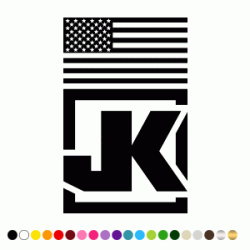 Stickers JK AMERICAN FLAG
