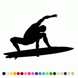 Stickers SILHOUETTE SURF FIGURE