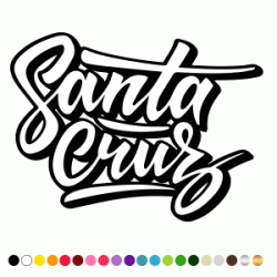 Stickers SANTA CRUZ SCRIPT
