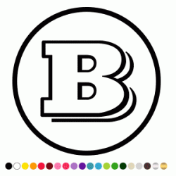 Stickers B BRABUS