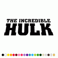 Stickers THE INCREDIBLE HULK