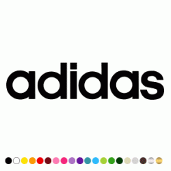 Stickers ADIDAS LETTRAGES