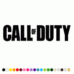 Stickers CALL OF DUTY LETTRAGES