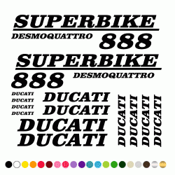 Stickers KIT DUCATI SUPERBIKE DESMOQUATTRO 888