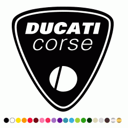 Stickers BLASON DUCATI CORSE 2