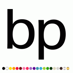 Stickers BP LETTRAGE