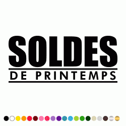 Stickers SOLDES DE PRINTEMPS