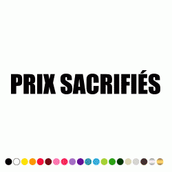 Stickers PRIX SACRIFIES 2