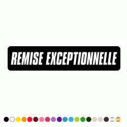 Stickers REMISE EXECPTIONNELLE
