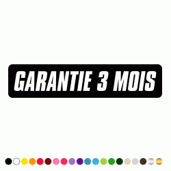 Stickers GARANTIE 3 MOIS