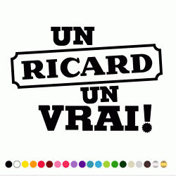 Stickers UN RICARD UN VRAI 2