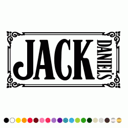 Stickers JACK DANIELS EN CADRE 2