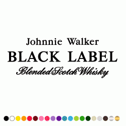Stickers JOHNNIE WALKER BLACK LABEL 2