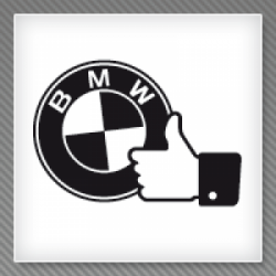 Stickers BMW POUCE GAUCHE