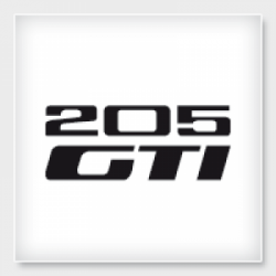 Stickers 205 GTI