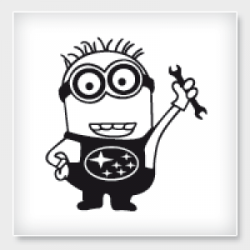 Stickers MINION SUBARU Stickers MINION SUBARU
