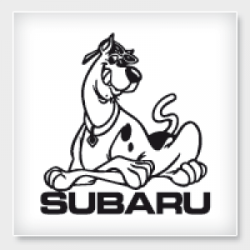 Stickers SCOOBYDOU SUBARU Stickers SCOOBYDOU SUBARU