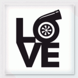 Stickers LOVE TURBO Stickers LOVE TURBO