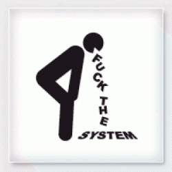 Stickers PICTO FUCK SYSTEM Stickers PICTO FUCK SYSTEM