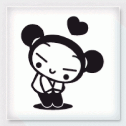 Stickers PUCCA COEUR 4 Stickers PUCCA COEUR 4