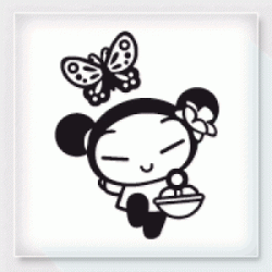 Stickers PUCCA PAPILLON Stickers PUCCA PAPILLON