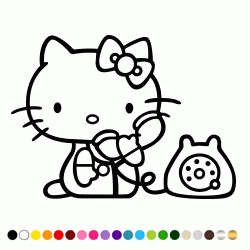 Stickers HK BEBE TELEPHONE Stickers HK BEBE TELEPHONE