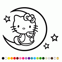 Stickers HK FEE LUNE Stickers HK FEE LUNE
