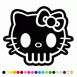 Stickers HK TETE DE MORT Stickers HK TETE DE MORT