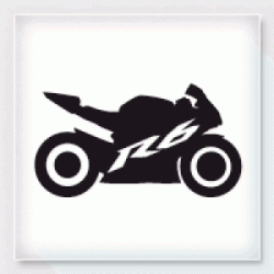 Stickers MOTO SILHOUETTE R6 Stickers MOTO SILHOUETTE R6