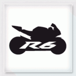 Stickers MOTO SILHOUETTE R6 3 Stickers MOTO SILHOUETTE R6 3