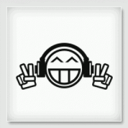 Stickers SMILE PEACE MUSIC Stickers SMILE PEACE MUSIC
