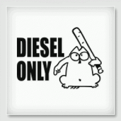 Stickers DIESEL ONLY CAT Stickers DIESEL ONLY CAT