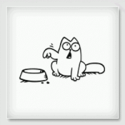 Stickers CHAT GAMELLE VIDE Stickers CHAT GAMELLE VIDE