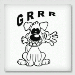 Stickers CHIEN GRRR Stickers CHIEN GRRR