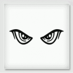 Stickers YEUX PEUR DE RIEN Stickers YEUX PEUR DE RIEN