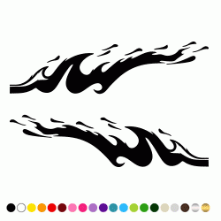 Stickers DECO FLAMME 003 Stickers DECO FLAMME 003