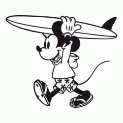 Stickers MICKEY SURF Stickers MICKEY SURF