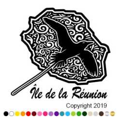 Stickers 974 PAILLE EN QUEUE TRIBAL 2 Stickers 974 PAILLE EN QUEUE TRIBAL 2