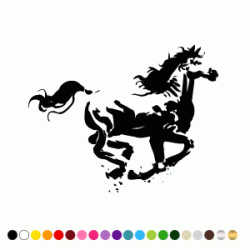 Stickers CHEVAL AU GALOT Stickers CHEVAL AU GALOT