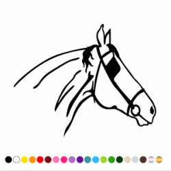 Stickers TETE DE CHEVAL 5 Stickers TETE DE CHEVAL 5