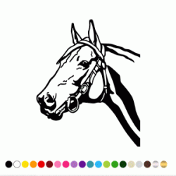 Stickers TETE DE CHEVAL 6 Stickers TETE DE CHEVAL 6
