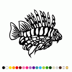 Stickers POISSON LION Stickers POISSON LION