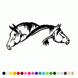 Stickers TETES DE CHEVAUX Stickers TETES DE CHEVAUX